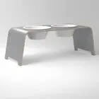 dogBar® L - HPL grau mit Porzellan