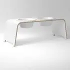 dogBar® L - HPL weiß mit Porzellan
