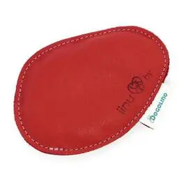 iinu by Dogolino®: Fuzzi – der Hosentaschen-Dummy aus Leder, rot