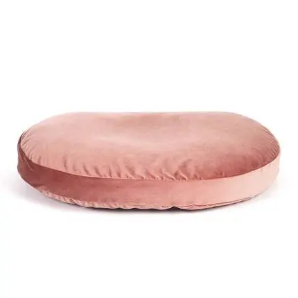Luxus Hundebett PRADO OXFORD mit geflochtenem Rahmen von Laboni • rose