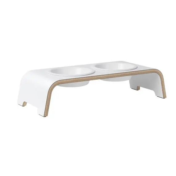 dogBar® S-large - HPL weiß mit Porzellan