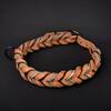 BRAIDY FOX - Geflochtenes Lederhalsband