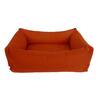 Bio Hundebett mit Rand orange