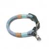 "Pastellblau" | verstellbares Hundehalsband aus Kletterseil