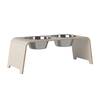 Original dogBar® Futterstation L Edelstahl • cashmere grey