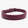 Gepolstertes Halsband aus Leder "Beginning" • aubergine