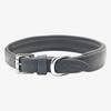 Gepolstertes Halsband aus Leder "Beginning" • cool grey