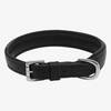 Gepolstertes Halsband aus Leder "Beginning" • pure black