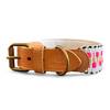 Hundehalsband, gepolstert und verstellbar • pink