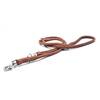Leder Hundeleine rundgenäht AMICI Cognac • 2m • dreifach verstellbar