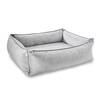 Orthopädisches Hundebett Samt SILVER • GLAM
