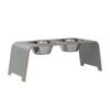 dogBar® L - HPL grau mit Edelstahl