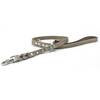 Hundeleine Leder grau • 2m • verstellbar