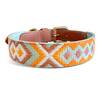 Verstellbares Halsband, gepolstert mit Neopren • mint | orange