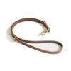 Premium Umhänge-Hundeleine aus Leder "Body Chestnut" • Handarbeit
