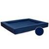 Orthopädisches Hundebett • Kunstleder dunkelblau • COMPACT