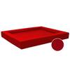 Orthopädisches Hundebett • Kunstleder rot • COMPACT