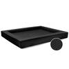 Orthopädisches Hundebett • Kunstleder schwarz • COMPACT
