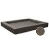 Orthopädisches Hundebett • Kunstleder taupe • COMPACT