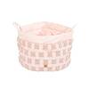 Hundekörbchen mit umklappbarem Rand, Baumwolle • Louis Flowers rosé