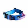 Breites Tactical Halsband mit Griff • gepolstert • Pink Blue Sky