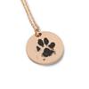 Halskette mit Anhänger • Pfotenabdruck nach Foto • roségold