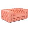 Luxus Hundesofa für kleine Hunde • GLAMOUR peach