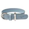 Veganes Hundehalsband aus Apfelleder blau • CLASSY ICE SILVER