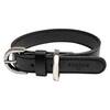 Veganes Hundehalsband aus Apfelleder schwarz • CLASSY COAL SILVER