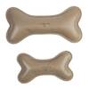 Veganes Hundespielzeug • Knochen aus Apfelleder • sand