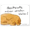 Hundeschild 'Gestresste müssen draußen bleiben'