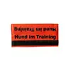 Leinen-Banderole 'Hund im Training' orange