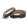 Gepolstertes Halsband • Leder dunkelbraun