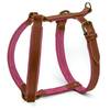 Gepolstertes Hundegeschirr Maßanfertigung • Leder braun