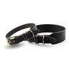 Verstellbares Halsband • Leder schwarz