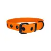Wasserfestes Hundehalsband, verstellbar • WOOFLEX® Classic Sunset Orange