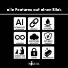 Sicherheits-Hundehalsband &bull; gepolstert + verstellbar &bull; Desert Tan