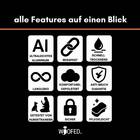 Tactical Halsband &bull; gepolstert + verstellbar &bull; Safety Orange