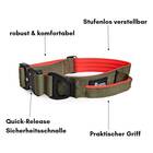 Tactical Halsband &bull; gepolstert + verstellbar &bull; Hunter Glow