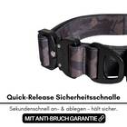 Tactical Halsband &bull; gepolstert + verstellbar &bull; Black Camo
