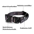Tactical Halsband &bull; gepolstert + verstellbar &bull; Black Camo