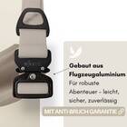 Wasserfestes Hundehalsband mit Griff &bull; WOOFLEX&reg; Tactical Desert Sand