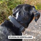 Wasserfestes Hundehalsband mit Griff &bull; WOOFLEX&reg; Tactical Phantom Black