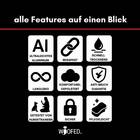 Tactical Halsband &bull; gepolstert + verstellbar &bull; Rosso Red