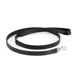 Hundeleine Leder schwarz