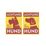 Hunde-Warnschilder