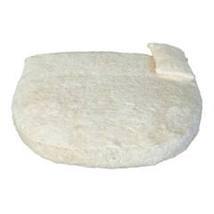 Bio Kuschel-Hundebett naturweiß