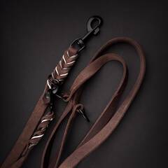 BRAIDY BEAR - Verstellbare Lederleine 220cm