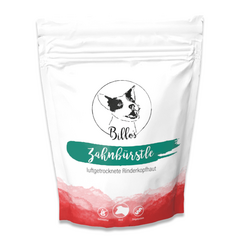 Rinderkopfhaut getrocknet für Hunde • Billo's "Zahnbürstle"