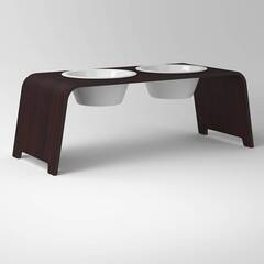 dogBar® L - Eiche dunkel mit Porzellan